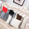 Style chinois Patchwork doux housse de coussin noir café blanc jeter taies d'oreiller simplicité oreiller couvre salon décor 210315