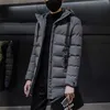 Varm vinter Mens Jacka Coat Hooded Tjock Bomull Parkas Coats Man Mode Kläder Casual dragkedja Kläder 211206