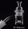 100% Kuvars Banger Tırnak Duman Aksesuarları Ile İplik Carb Kapağı ve Terp Inci Dab Ball 10mm 14mm 18mm Eklem Cam Bongs