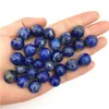 Obiekty dekoracyjne Figurki Mały rozmiar 12-15mm Naturalne Lapis Lazuli Polerowane Kamienie Kryształowe Kulki Kula Lecznicza Decor Kryształy Kwarcowe