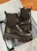 Botas de grife clássicas antiderrapantes sapatos rois martin náilon militar deserto combate botas curtas forro de couro bolsa removível para mulheres de alta qualidade