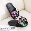 Kids Slippers Baby Peuter Sandaal Meisjes Zomer Boog Sequin Kinderen Strandschoenen Grote Indoor Home Casual Flip Flop 210712