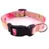 10 kleuren Pet Cat Dog Collars Comfortabele kleurrijke verstelbare kraag Fadewetse Sublimatie Afdrukken Designer Boheemse Britse stijl