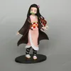 アニメの悪魔のスレイヤーアクショントイフィギュアkimetsu no yaibaアクションフィギュアカマドタンジルーネズコPVCモデルおもちゃギフトゼニツフィギュラインイノスケ6スタイル