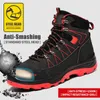 Winter Safety Shoes Men Work Steel Toe Air Boots Puncture-Proof Sneakers Breathable Zapatos De Seguridad 211217