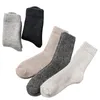 Hiver chaud épaissir laine chaussettes haute qualité thermique neige femmes chaussettes Super épais respirant couleur unie cachemire équipage chaussette