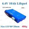 LifePo4 2S3P 6V 6,4 V 10AH Pakiet akumulatorowy 26650 Z akumulator