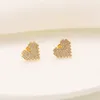 Dangle & Chandelier Ladies Burnished 18k Yellow Gold Coloured Crystal Heart Stud Earrings Jewellery Bling Craft Embroider Map Large Womens Hip-Hop