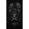 Ferocious Lion with Orange and Blue Eyes Posters and Prints Canvas Paintings Wall Art Pictures for Living Room Home Decoration Cua2919023