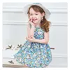 Abito estivo per ragazze Vestiti per bambine Abiti in cotone per adolescenti Abiti da ragazza di fiori Bambini Princess Dress Girl Q0716