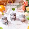 1PCS Cute Mini Animal Miniatures Kawaii Cat Doll Figurs Toy Kreatywne ozdoby rękodzieła Dekoracja domów