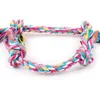 1 pcs 15 cm Random Pet puppy chew toy cotton knot rope molar durable hemp dog pet Teeth Cleaning Supplies 211111