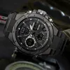 Top Luxury Zegarki Mężczyźni Wojskowy Armia Męskie Zegarek Wodoodporny Sport Wristwatch Dual Display Męski Relogio Masculino