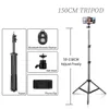 Selfie Tripod 1/4 Screw Head Aluminum For Phone Stand Mount Digital Camera With Bluetooth-compatible Remote Control
