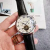 Mode Swiss Watch Leather Tourbillon Watch Automatic Men armbandsur Mens Mechanical Steel Watches Relogio Masculino Clock257n
