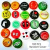 Decoration Beer Bottle caps Metal tin Craft cocktail beverage artwork Ornaments pattern beer Collection love 210728