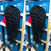 30 32 34 36 Pouces Cheveux Humains Brésiliens Transparent Dentelle Frontale Perruques Droites Crépus Bouclés Corps Eau Vague Profonde 4X4 et 13x4 Dentelle Fermeture Perruque pour Femmes Noires