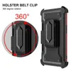Pour iPhone 13 PRO Max Hybrid Armure Belt-Clip Holster Holster Cell Slot Carte Credit Slot 3in1 Magnetic Metal Kickstand PHOTO
