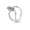 925 스털링 실버 여성 다이아몬드 반지 디자이너 패션 보석류 마음 사랑 결혼 약혼 반지