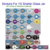 35G Flowers Glass Jar Label Bakpack Boyz Jungle Boys Runtz Sharklato Stikcers voor 1G Shatter Jars Zkttlez2130717