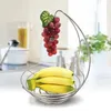 2 in 1 fruitmand bananen hanger kom ijzer houder opslagstandaard haak keuken opslag 211112