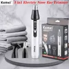 Kemei 3 in1 Electric Nose Ear Trimmer Rechargeable Hair Removal Eyebrow Trimer Shaving Machine Face Shaver Men