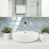 Adesivos de parede Telha de cristal Terrazzo Textura adesivo à prova d 'água decoração de cozinha home pegatinas de pared