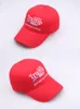 Negro Rojo Bordado Trump Sombreros Gorra con visera Donald Trump's 2024 Gorras de béisbol Mantenga a Estados Unidos Gran gorra Ajustable Deportes al aire libre Sombrero de Trump