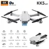 KK5 4K كاميرا FPV ميني بدون طيار كيد لعبة، رحلة تتبع، سرعة قابل للتعديل، 360 درجة فليب، الارتفاع عقد، التقاط الصورة بواسطة لفتة quadcopter، هدية، استخدام