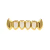 Hol Hip Hop Grills Tandenset Goud Zilver Top en Bolttom Tanden Grills Set voor Mannen Vrouwen Open Gezicht Grillz Party Props Sieraden Cadeau