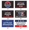 2024新しいLet's Go Brandonトランプ選挙の旗二重側面大統領旗150 * 90cm卸売DHL Wht0228