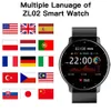 Zl02 Smart Watch Homens Mulheres Dormir Monitor Coração Monitor Multifuncional IP67 Impermeável Esporte Pedômetro Tempo Real para Ios Android