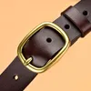 Belts Belt For Women Luxury Jeans Buckle High Quality Female Waistband Genuine Leather Girl Black Strap Ladies 2021