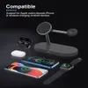 Caricabatterie wireless magnetico 5 in 1 Stazione di ricarica rapida da 15 W Luce notturna per iPhone 11 12 Pro MAX XS Caricabatterie magnetici Airpods Apple Watch Fit Samsung S10 Xiaomi