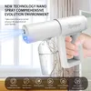 Vattenutrustning Wireless Blue Light Nano Sprayer Fogger Handhållen USB Laddningssterilisering Spray Gun For Home Office School E262N