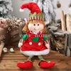 Party Supplies Christmas Decorations Stuffed Dolls Boy and Girl Elves Holiday Ornaments Plush Toys Adorable Gifts for Kids Wholesale