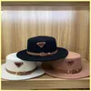 Buceket hatt ull kepsar mens kvinnor platt designer halm hattar m￤rke triangel och brev vinter hatt kvinnor monterad baseball cap bra 21090805r
