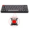 RGB LED Backlit Wired Mechanical KeyboardPortable Compact Waterproof Mini Gaming Keyboard 61 PBT Keycaps Gateron Switcs