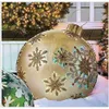 60CM Boule Gonflable De Noël En Plein Air Maison Jardin Arbre De Noël Décoration Grande Taille Boules Suspendues Ornements De Fête Joyeux Chirstmas Jouets Accessoires 10 Styes Choisir G00JWD1