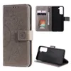 Pu Leather Phone Cas pour Samsung Galaxy S24 S23 S22 S21 S20 Note20 Ultra Note10 Plus Porte-monnaie Totem Flip Flip Kickstand Cover Cover avec machines à sous multi-cartes