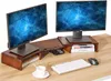 Dual Monitor Stativ Riser, 3 hyllskärm Stativ med justerbar längd och vinkel, skrivbordsläge