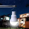 Lâmpadas solares Toan LED luz recarregável para jardim ao ar livre, iluminação para barraca de acampamento com à prova d'água funciona bem em emergência, 12