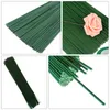 Flores decorativas Grinaldas 50 pcs Falso Filial Filial Artificial Haste Fio Fio Realista Floral DIY Acessórios Festival Presente