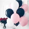 Parti Dekorasyon 15 ADET Kalın 10 inç Lateks Balon Mutlu Birtday Balonlar Romantik Düğün Pembe Siyah Beyaz İnflat Helyum