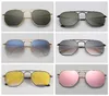 mens sunglasses designer sunglasses hexagonal double bridge fashion sunglasses UV glass lenses with leather case and all retail p327m