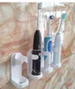 Творческий бесчувственный стенд стойки Органайзер электрический настенный держатель пространство экономии зубной щетки держатель ванной аксессуары DHL бесплатно