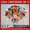 Stampo ad iniezione per HONDA Corpo Repsol bianco CBR1000 CBR 1000 RR CC 08-11 Carrozzeria 60No.4 CBR 1000RR 1000CC CBR1000RR 08 09 10 11 CBR-1000 2008 2009 2010 2011 Carenatura OEM