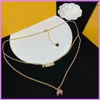 Street Fashion Chain Necklace Womens Designer Jewelry Gold Letters Necklaces With Diamonds Ladies Accessories For Party Wholesale D223093F