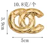 Män Damtröja Kostym Krage Nål Broscher Modedesigner Märke Dubbelbokstav Brosch Lyx Hög kvalitet 18K guldpläterad Bröllopskläder Smycken Tillbehör