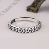 S925 sterling sier ring men and women Korean version ing retro personality ring